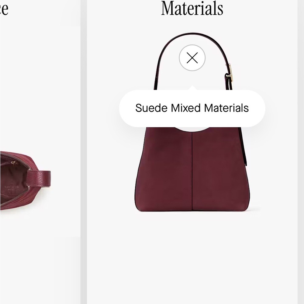 Kate Spade Burgundy Suede Shoulder Bag - Picture 6 of 9
